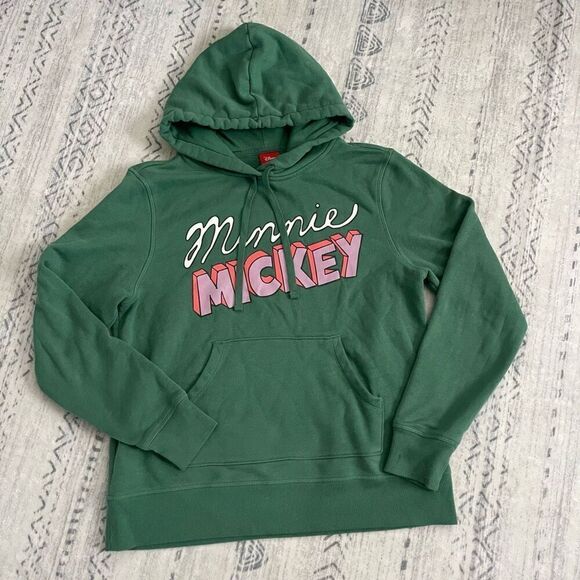 Disney Minnie Mickey Mouse Hoodie Sweatshirt Medium - Picture 1 of 5